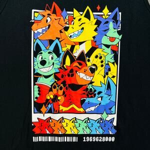 Nomad Complex Furry Fandom Neon Wolf Tank Top 3XL Anthro Art Graphic Canine Rare